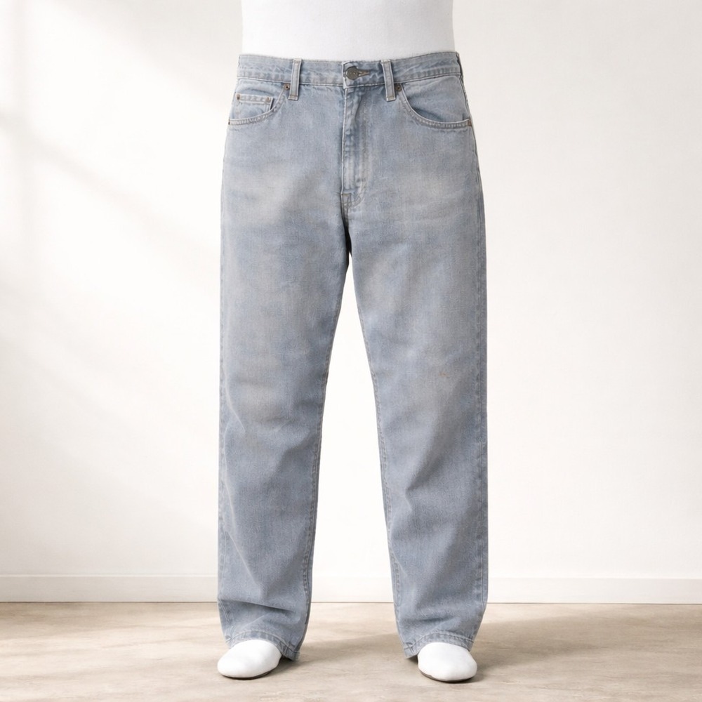Levi's 550 USA Made Gray Relaxed Fit Jeans Men's 36x32 (Fits 34x29) Y2K VTG 2002